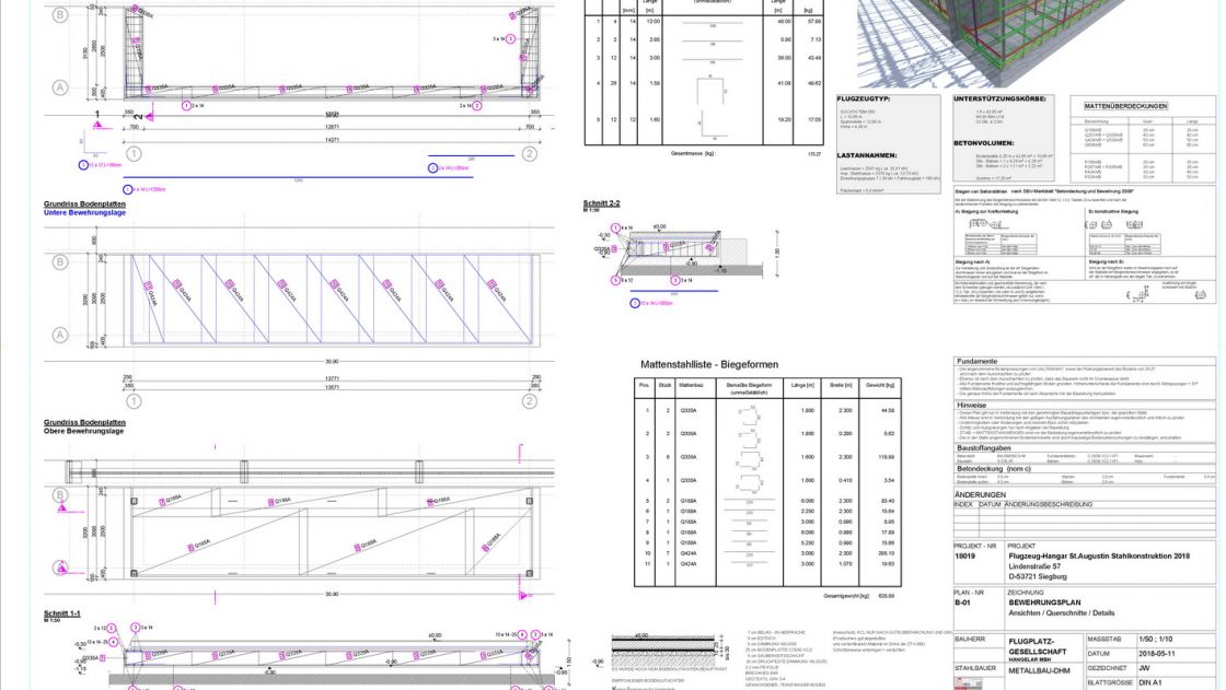 Statik Planung von Flugzeug Hangars Köln